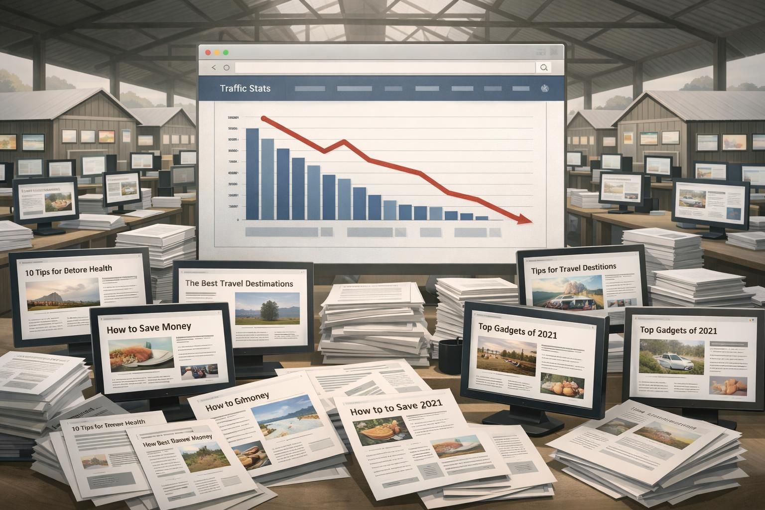 entdecken sie, warum content-farmen im modernen web an einfluss verlieren und welche faktoren ihre wirksamkeit beeinträchtigen.